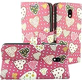 For Samsung Galaxy J7 (2018), J7 Refine, J7 Star, J7V 2nd Gen. SM-J737 - Image Flip Wallet Case + Tempered Glass Screen Prote