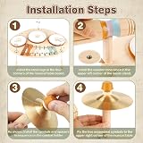 Vanplay Kids Wooden Drum Kit 9 in 1 3 Drums 2 Cymbals Xylophone Sticks view 5