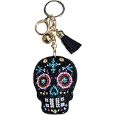 Popfizzy Rhinestone Keychains for Women and Girls, Bling Purse Charms, Birthday Gifts for Her, Backpack Accessory, Bag Charms