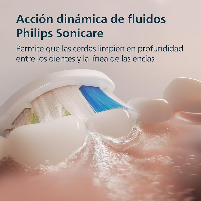 Sonicare Serie 3100 - Cepillo dental sónico, sensor de presión, 3 niveles de intensidad, EasyStart, SmarTimer, autonomía de 14 días, estuche, blanco, pack doble, HX4072/41, [Nuevo]