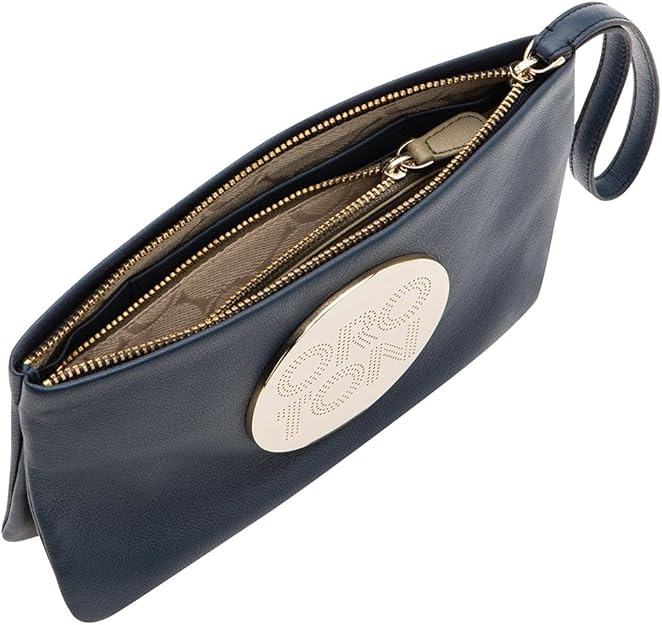 Oroton Women's Transcendent Two Tone Clutch Wallet Black