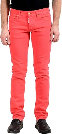 bright pink jeans