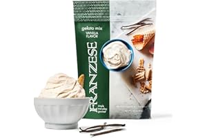 Franzese Vanilla Gelato Mix | Create Homemade Gelato in Minutes, Ice-Cream Maker Ready - (Gourmet, Gluten Free. Makes Sorbets & Homemade Desserts Too), Imported from Italy | 6 servings