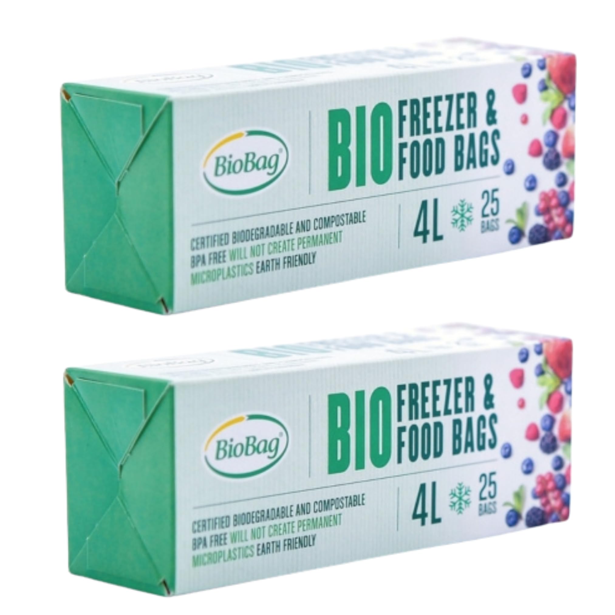 BioBag 182287 Freezer bags, compostable, Clear (Pack of 2)