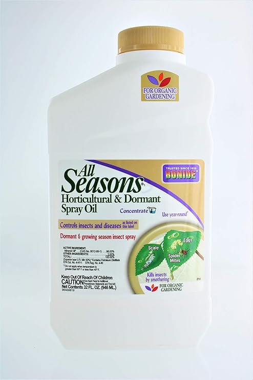 Bonide 211 Concentrate All Seasons Horticultural Spray Oil 32 Oz Home Pest Control Sprayers Garden Outdoor Amazon Com