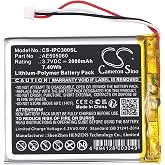 CS Cameron Sino 2000mAh / 7.4Wh Replacement Battery for Apple A1040, A1059, iPod Classic 3rd, iPod Classic 4th, AE505060