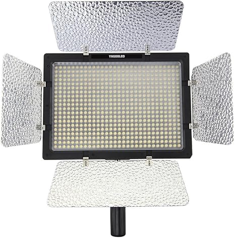 yongnuo yn 600 pro lampara con luz led de estudio fotografico negra