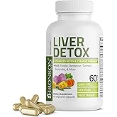 Bronson Liver Detox Advanced Detox &amp; Cleansing Formula 60 Capsules | Liver Health Support with Milk Thistle, Dandelion Extract, Turmeric, Artichoke Leaf &amp; Beet Root, Non-GMO, Soy-Free