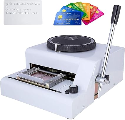 Embossing Machine 66 Characters Card Embosser Printer Gift Card Credit ID PVC Card Embosser Stamping Machine Manual Embosser Machine