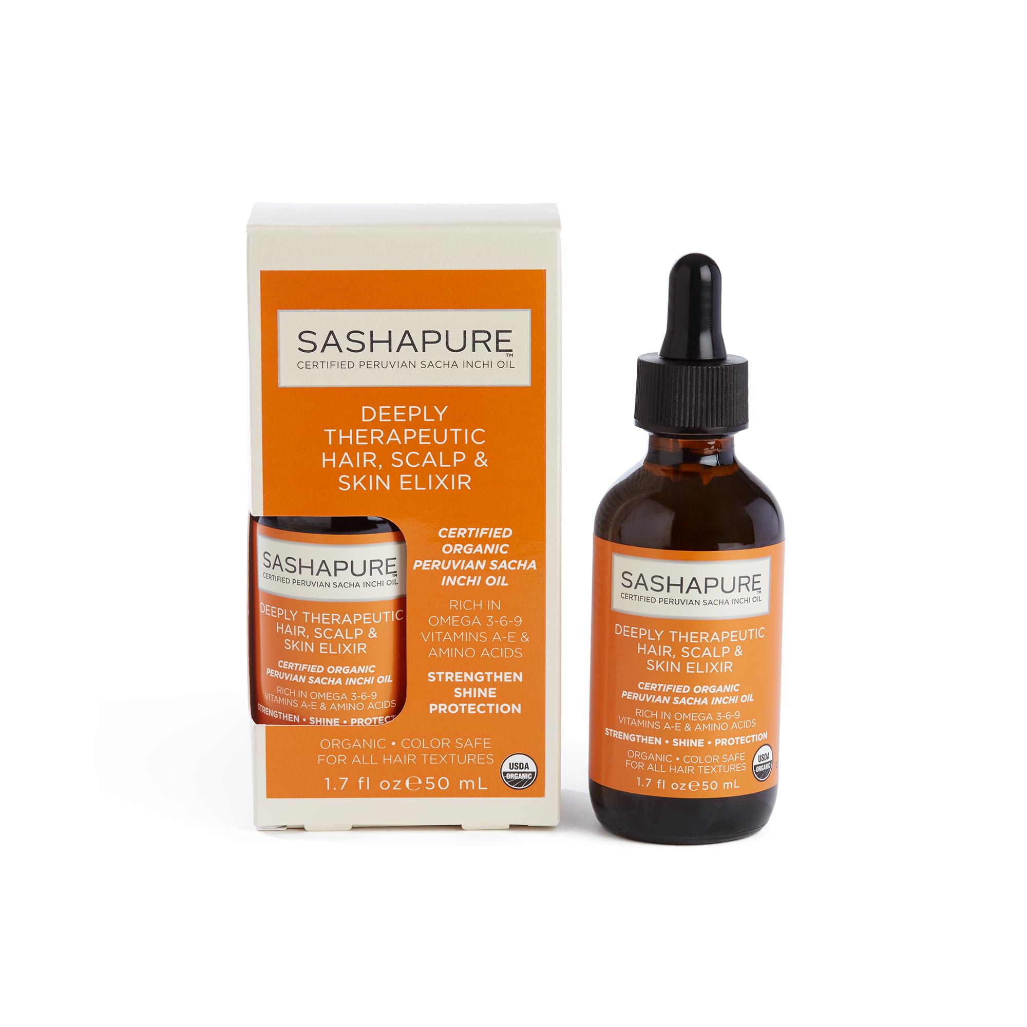 Sashapure Deeply Therapeutic Hair, Scalp & Skin Elixir