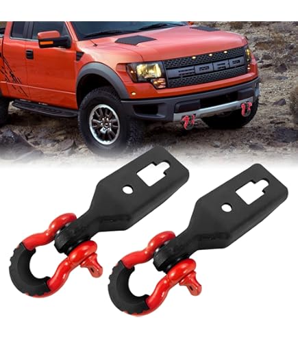 thumbnail image 2 of Rough Country Tow Hook To Shackle Conversion Kit For 2009-2020 Ford F-150 Trucks 2 of 11