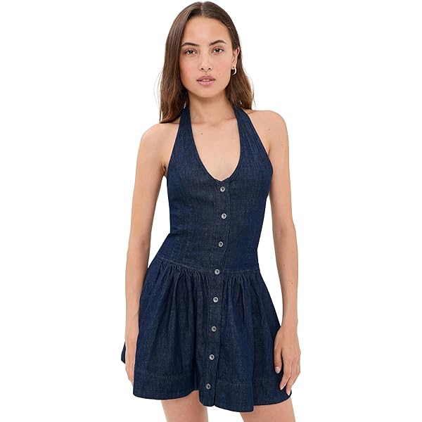 trevi denim mini dress Free People Trevi Denim Mini Dress In Celestial Blue - 72% Off