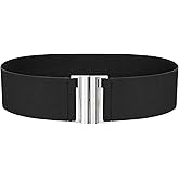 VONMELLI Wide Elastic Stretchy Belts for Women - Trimmer Stretch Waistband Retro Waist Belt for Dresses