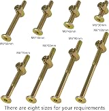DDHOMIN 10-Set M6 Furniture Bolt and Nut Kit 70mm Hex Socket Bed Bolts view 6