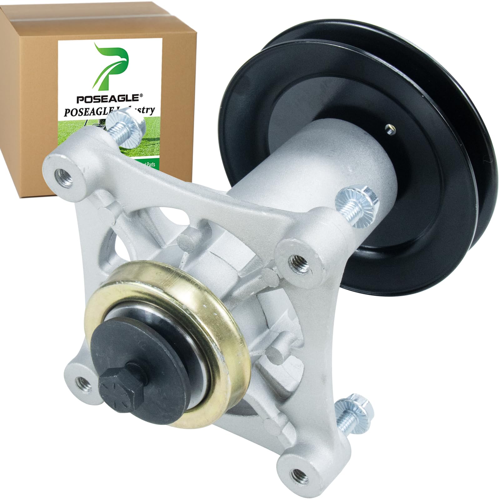 Photo 1 of POSEAGLE 587819701 Spindle Assembly Kit with 532153532 Pulley Replace Craftsman 587819701 Mandrel Assembly, 187292 192870 187281, 532187281, 587125401, 587820301, 587253301, 532173435, 153532, 173435