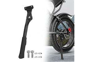 YIBEICO Upgraded Kickstand For Ridstar Q20/Adult Bike/Motorcycle, Adjustable Kick Stand, High Toughness Thickened Aluminium Alloy E-Bike Side Support Stand, For 20-22 Inch E-Bicycles