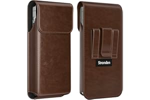 Stronden Magnetic Closure Holster for Google Pixel 10 Pro XL, Pixel 9 Pro XL - Premium Leather Vertical Pouch (Fits Armor/Bat