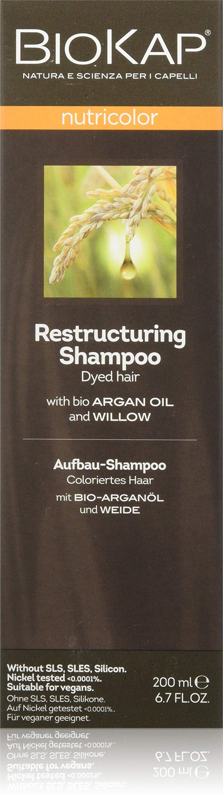 BIOKAP Mild Shampoo for Daily Hair Washing with Sweet Almond Oil and Yucca