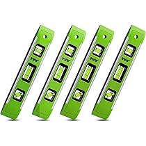 2pcs 6 inch Torpedo Level Magnetic Box Level with 180 90 45