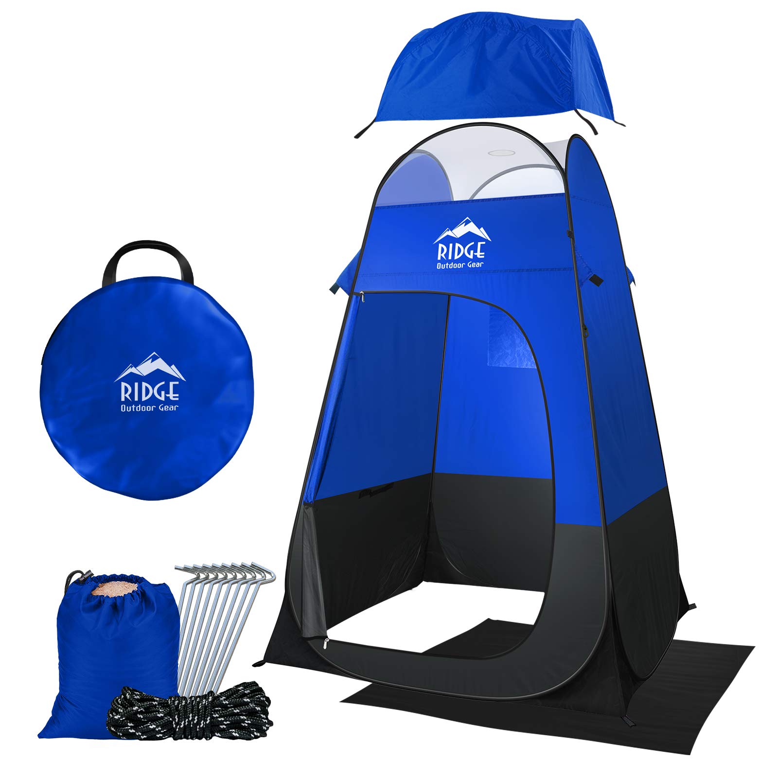 Ridge Outdoor Gear 6.5ft Pop Up Changing Shower Privacy Tent Portable