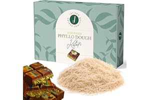 Jatisse Premium Dried Kataifi 500g (1.1 lb) Perfect for Viral Dubai Chocolate Bar Pistachio Stuffed Desserts Knafeh, Kunafa, and Middle Eastern Pastries - Kataifi Shredded Fillo Dough, Kunefe, Kadayif