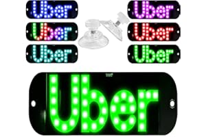 YANF Wireless Colorful LED Sign Light for Car, Multi-Mode & Multi-Color Windshield Sign Light for Driver with Suction Cups for All The Car