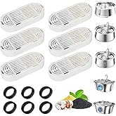 Cat Water Fountain Filter,Cat Fountain Filters Replacement for 3.2L/108oz ship-shaped Cat Drinking Fountain and 4L/134oz Stainless Steel Pet Fountain,Pet Water Fountain Filter