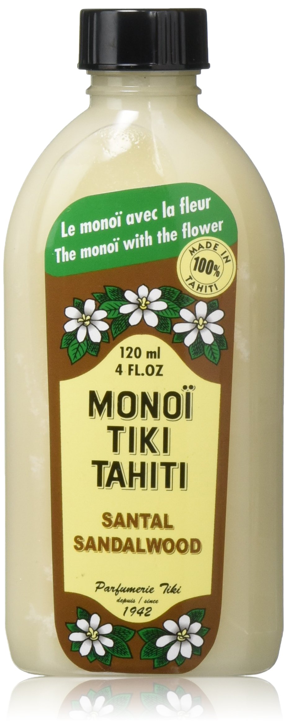 Monoi Tiare Tahiti Santal Sandalwood Coconut Oil - 4 fl oz