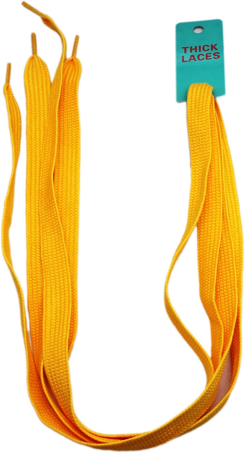 Shoelaces Thick Golden Yellow Colored Shoes