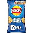 Pasobass Walkers Cheese and Onion Multipack Crisps, 12x25g