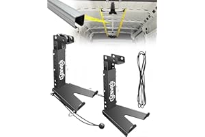 Van Interior Ladder Storage Holder, Sliding Internal Ladder Rack Fit for Van/Trailer/Truck Roof, Securely Stores Ladders in V