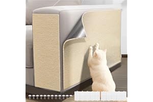 SYMYDA Self-Adhesive Cat Scratching Mat - Durable Couch Protector for Furniture, No Residue, Customizable, Safe for Cats, Easy Installation, Protects Sofas and Chairs