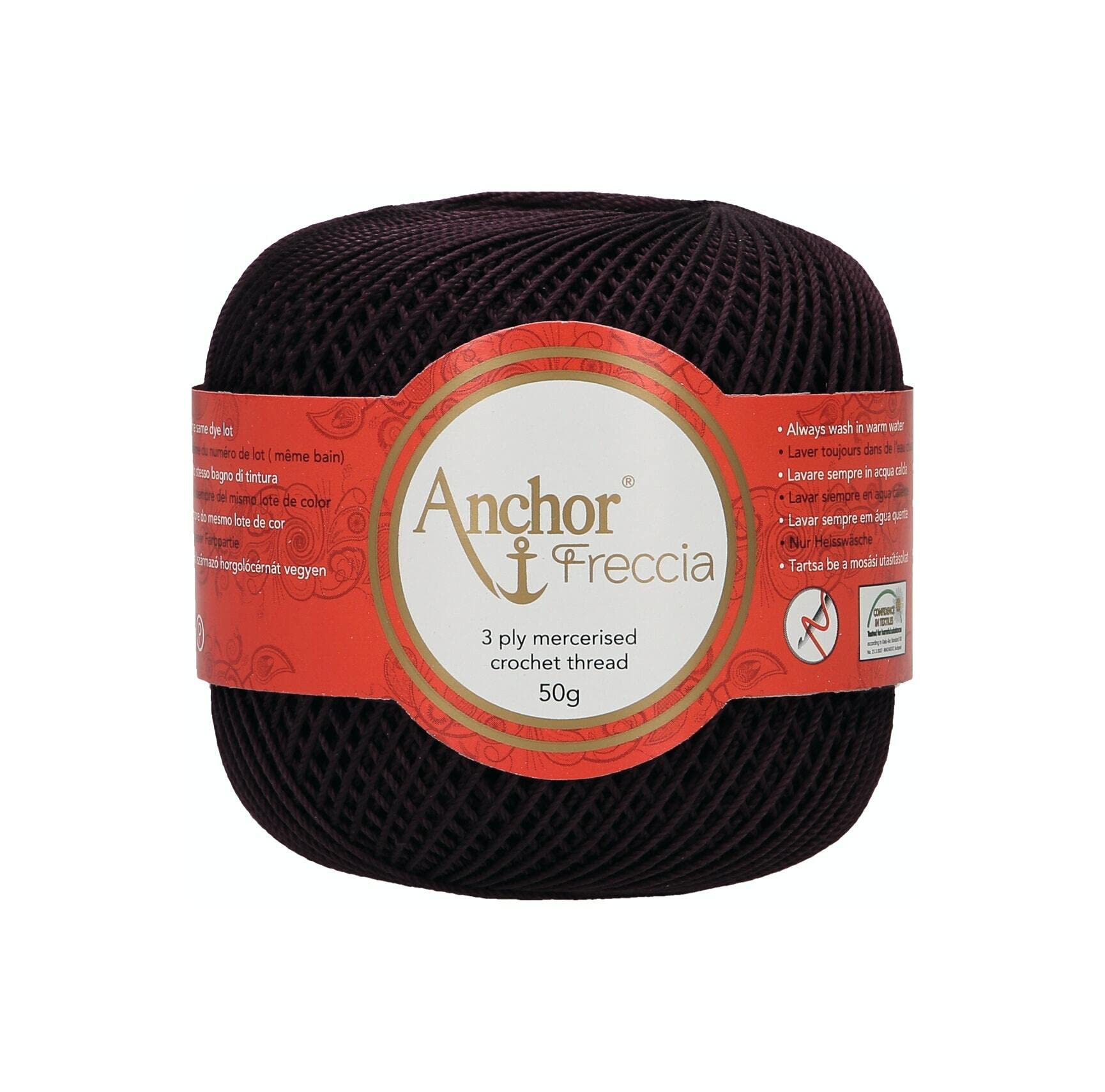 Anchor 4771006-00641 Crochet Yarn, 100% Cotton, 641, One Size, 88 g