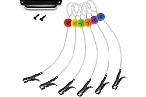 AIXUANDOCR Cull Tags for Bass Fishing, Fish Culling System with 6 Color-Coded Tags and Buoy Keeper, No Puncture Style Tournament Bass Fishing Accessories Fishing Gear for Tournament Angler