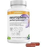 Bilberry Supplement for Eyes – Eye Vitamins with CoQ10, Niacinamide, Grape Seed Extract & Saffron – Supports Pressure & Optic Nerve Health – Neuroptene 60 Capsules