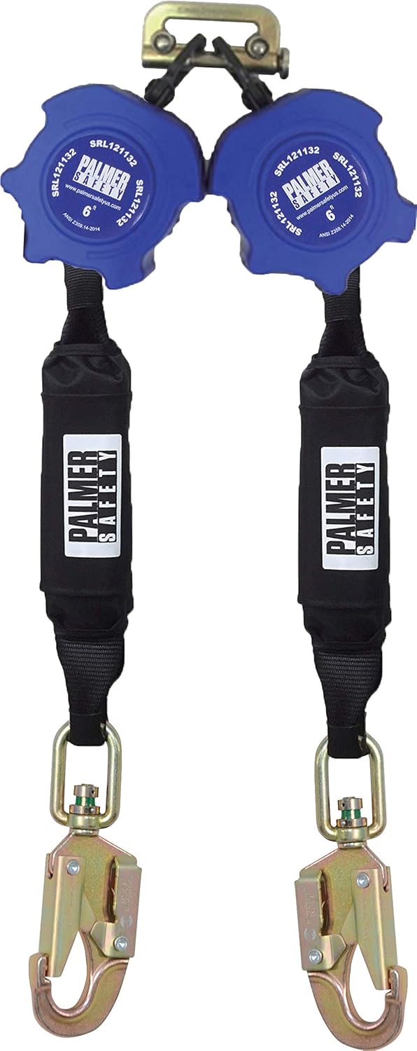 Palmer Safety SRD 6 FT. TwinLeg Self Retracting Lifeline Lightweight