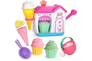 ZEEWOO Bath Toys for Kids Ages 4-8 Ice Cream Bath Toys for Kids Ages 3-5 Bathtub Ice Cream Foam Maker Bubble Pretend Cake Play Set for Toddlers 2-4 5 6 Year Old Girls Boys Christmas Holiday Birthday Gifts