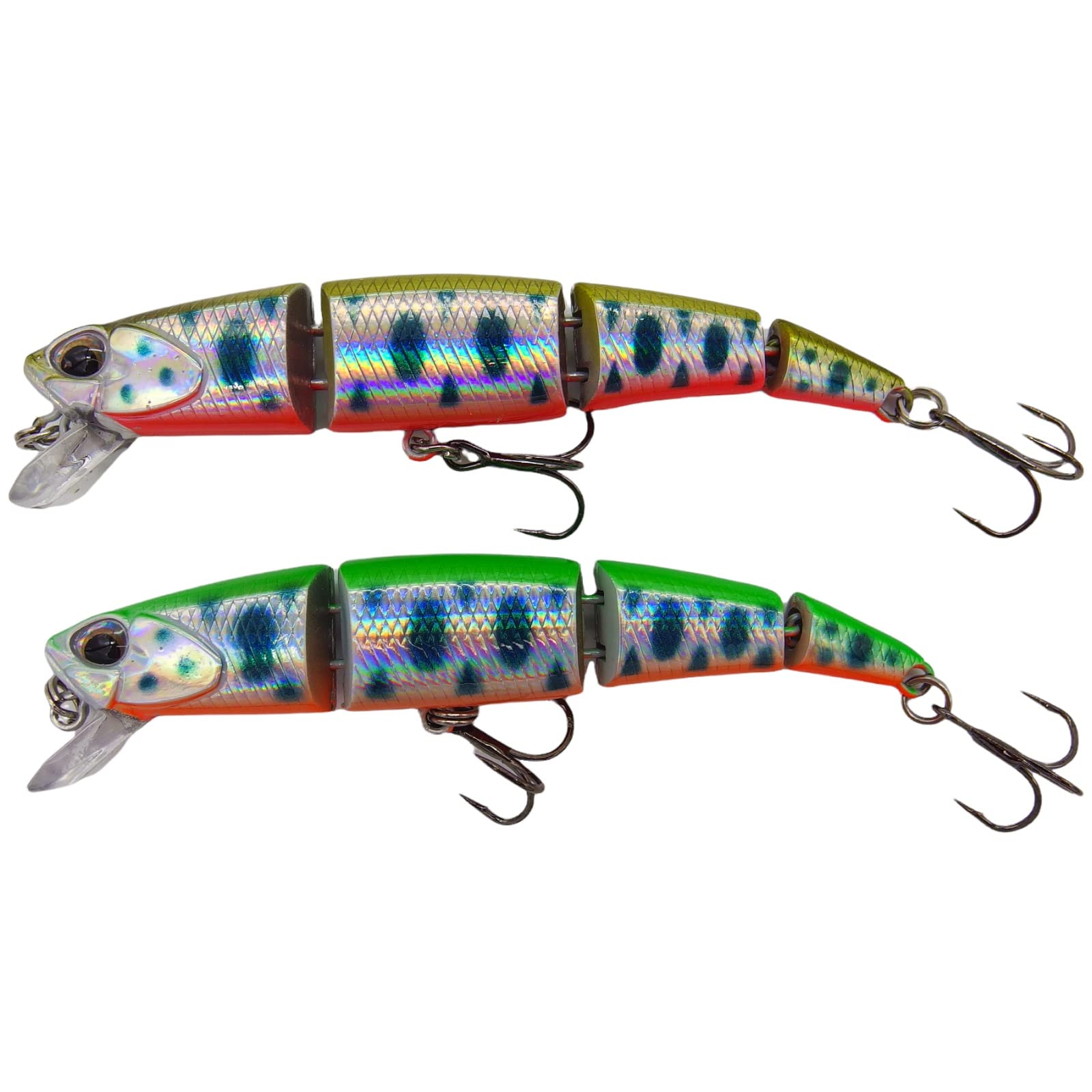 momolures Trout Lures Qatro Jointed 70S 5.7g Sinking for Brown Trout (2 Color Set)