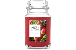 Yankee Candle Macintosh, Holiday Scented Candle, 22oz Large Jar with up to 150 Hour Burn Time, Giftable