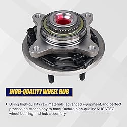 KUSATEC 515043 2PCS Front Wheel Bearing and Hub