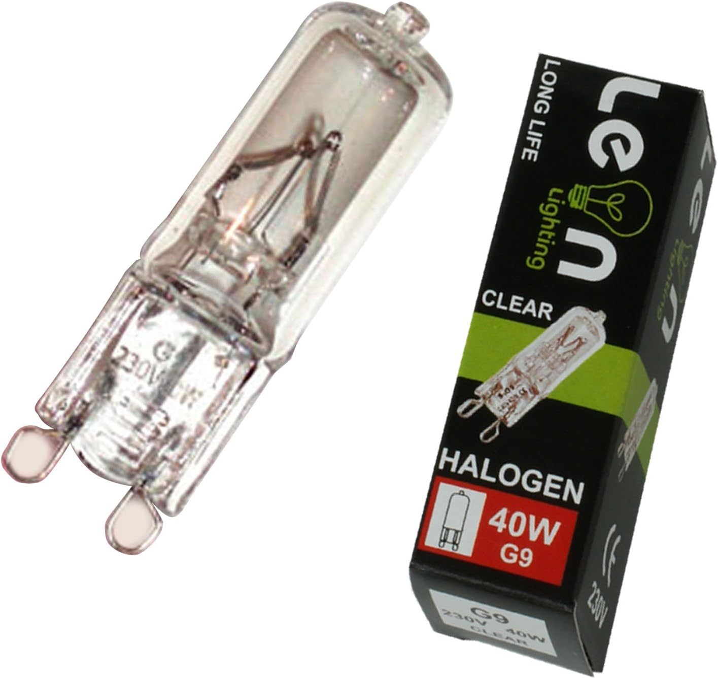 10 x G9 40w Clear Halogen Capsule Bulbs 220240v Amazon.co.uk Kitchen