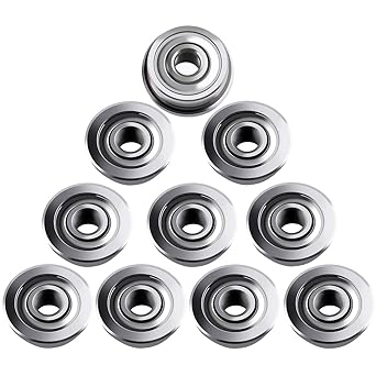 Gekufa F623zz Flange Bearing With Edge 3mm X 10 Mm X 4mm 10pcs For 3d Printer Stainless Steel Micro Ball Bearings Amazon Com Industrial Scientific