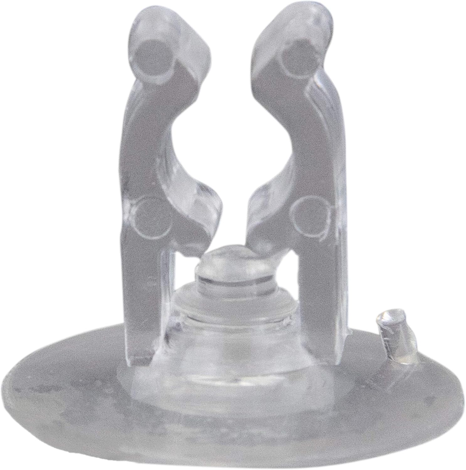 Ornament Hooks - 20ct Clear Holiday Decoration and Gift Collections Christmas Suction Cup Clips - .75