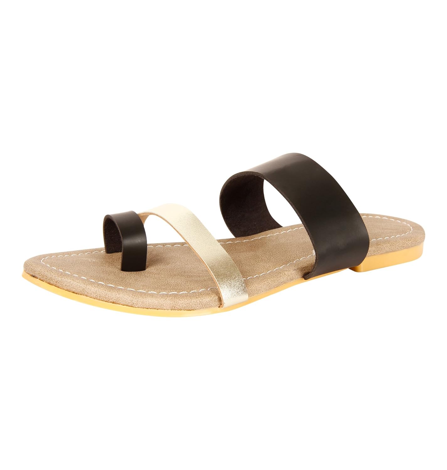 azores black casual flats 44b