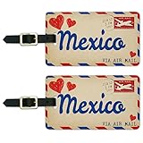 Graphics & More Air Mail Postcard Love for Mexico