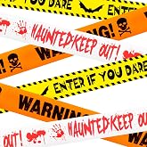 Halloween Decorations, 3inx90ft Caution Tape for Indoor and Outdoor(3 Pcs) | Halloween decor creates spooky zones for haunted houses, doors, yards, hallways, party entrances; easy to hang, wrap, cut.