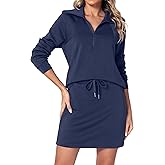 Casly Lamiit Women's 2 Piece Skirt Sets Athletic Tennis Skorts Tracksuit Half Zip Long Sleeve Sweatshirt Casual Outfits