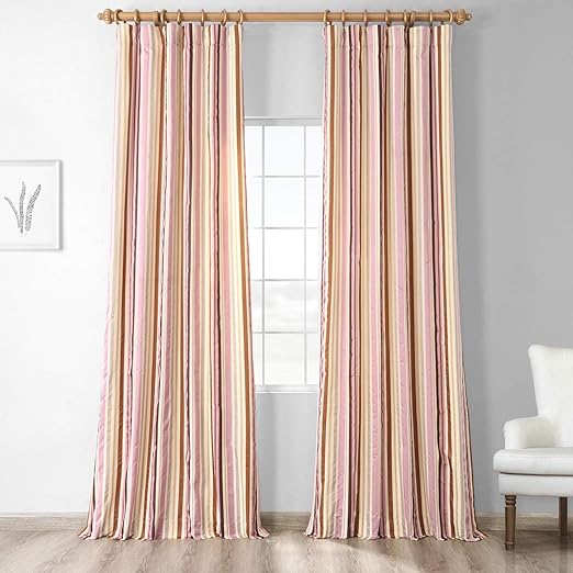 Amazon Com Hpd Half Price Drapes Pts Slk004 108 Designer Striped