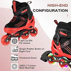 Kids Inline Skates for Girls Boys with All Wheels