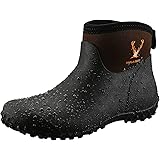 TRIPLE DEER Women's Ankle Rain Boots - Waterproof Insulated Rubber Boots Garden Farm Work Boots for Women